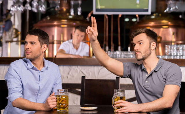 スポーツバーで観戦