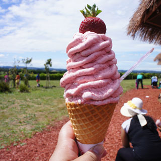 イチゴソフトクリーム