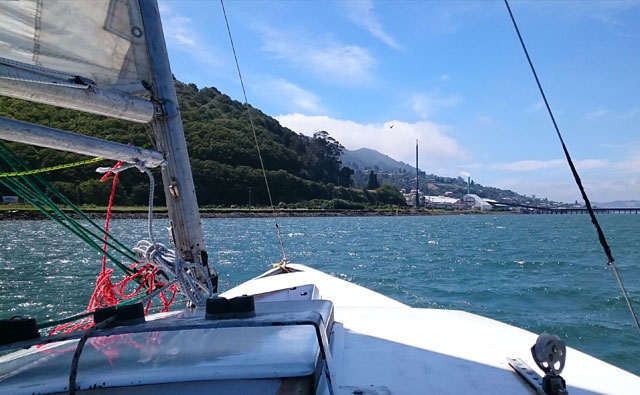 ヨット正面