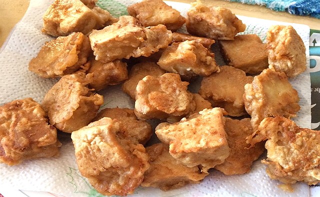 高野豆腐の唐揚げ風
